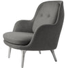 Fritz Hansen Fri™ Lounge Chair Aluminium, Sunniva Beige