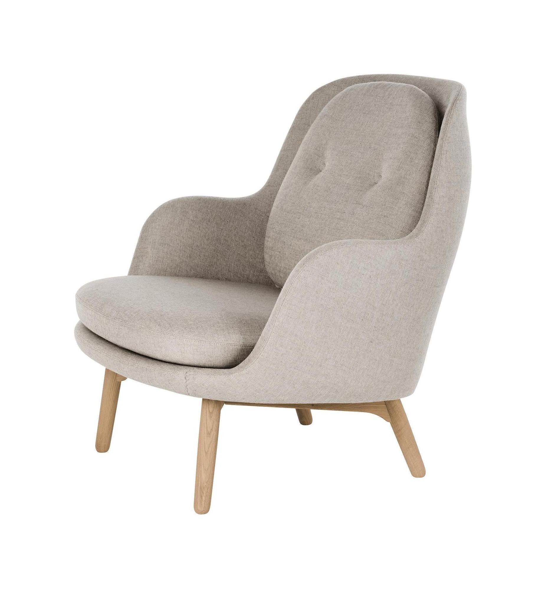 [product_category]-Fritz Hansen Fri Lounge Chair Wood, Sunniva Beige-Fritz Hansen-JH5-717-FRI-1