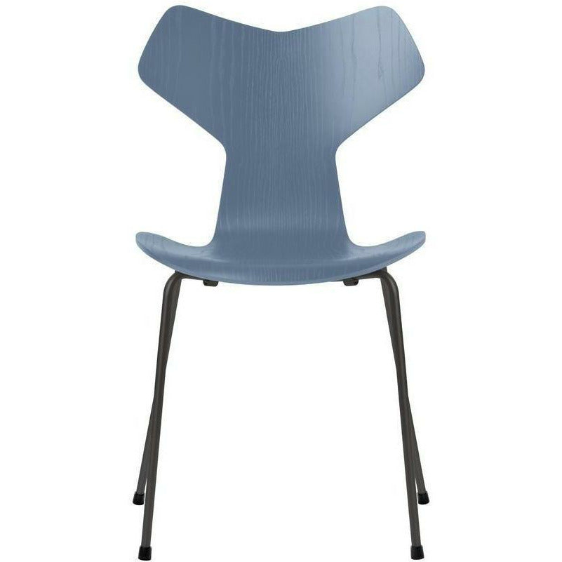 [product_category]-Fritz Hansen Grand Prix Chair Dyed Ash Dusk Blue Bowl, Warm Graphite Base-Fritz Hansen-3130-FARVET-DUSK-WARM-FRI-1