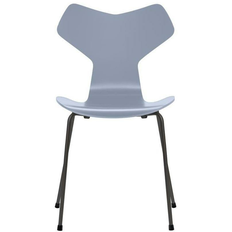 [product_category]-Fritz Hansen Grand Prix Chair Lacquered Lavender Blue Bowl, Warm Graphite Base-Fritz Hansen-3130-Lacquered-LavenderBlue-WarmGraphite-FRI-1