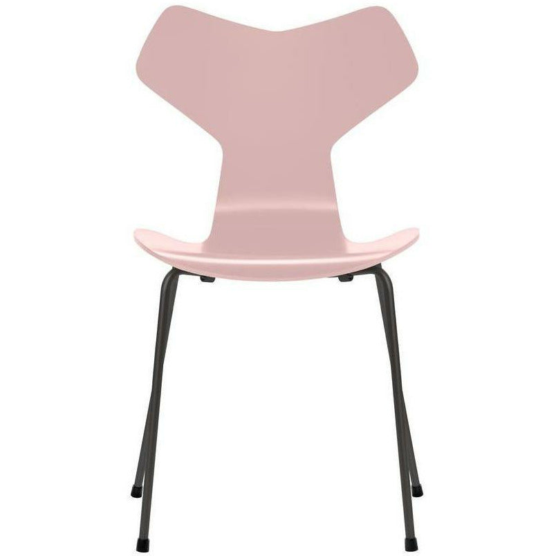 [product_category]-Fritz Hansen Grand Prix Chair Lacquered Pale Rose Bowl, Warm Graphite Base-Fritz Hansen-3130-Lacquered-PaleRose-WarmGraphite-FRI-1