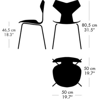 [product_category]-Fritz Hansen Grand Prix Chair Lacquered Venetian Red Shell, Brown Bronze Base-Fritz Hansen-3130-Lacquered-VenetianRed-BrownBronze-FRI-2