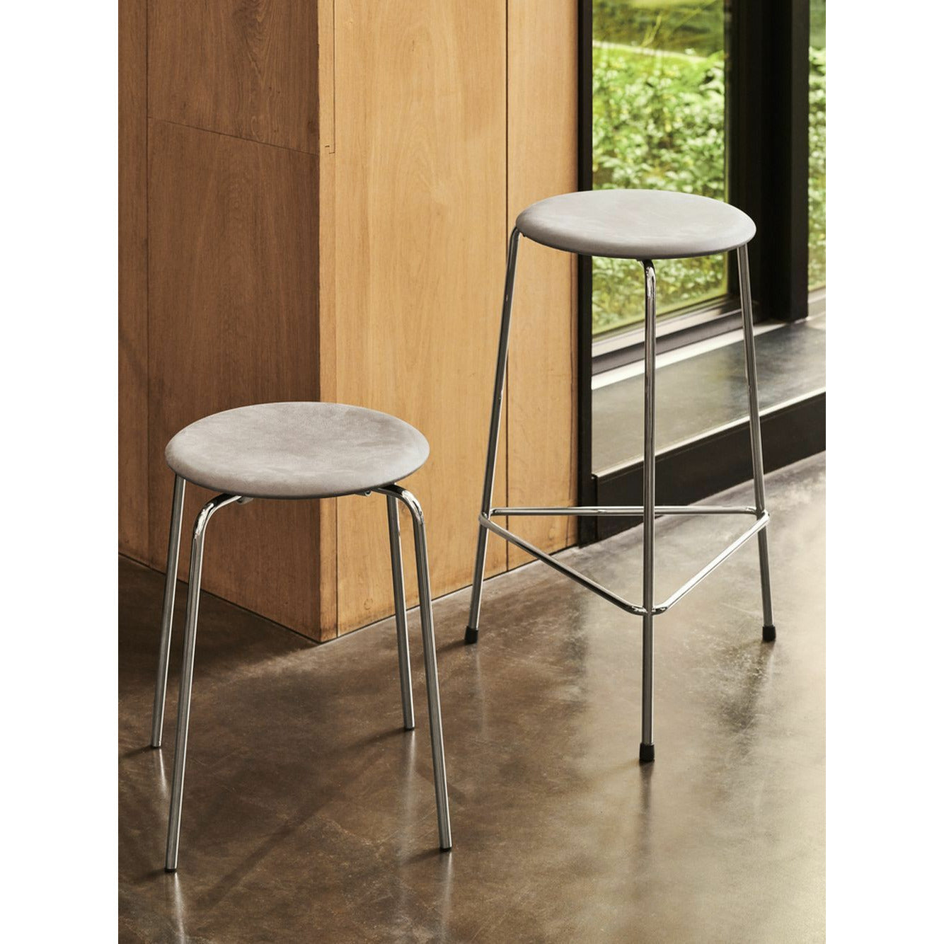 [product_category]-Fritz Hansen High Dot Bar Stool, Lava Leather-Fritz Hansen-840108-FRI-2