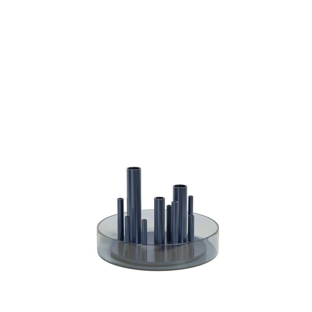[product_category]-Fritz Hansen Ikeru Vase Low, Dusk Blue-Fritz Hansen-5702370002152-840152-FRI-1