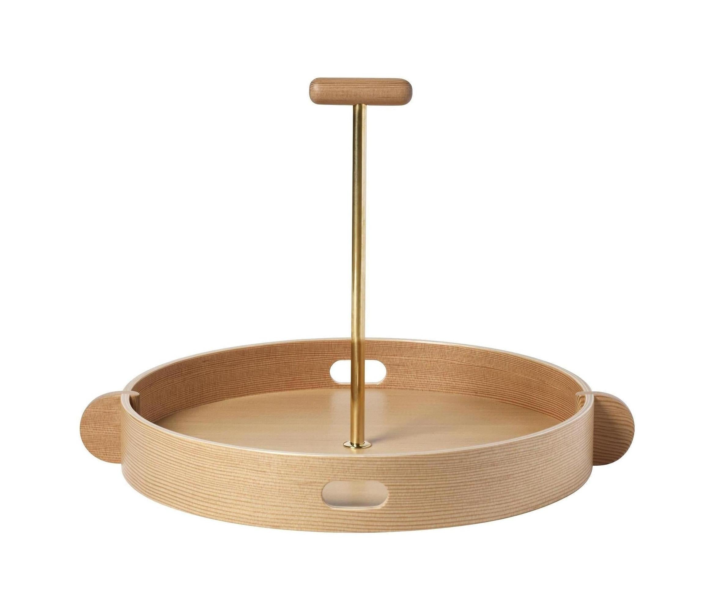 [product_category]-Fritz Hansen Jh Tray, Oregon Pine/Brass-Fritz Hansen-5702370000233-840431-FRI-1
