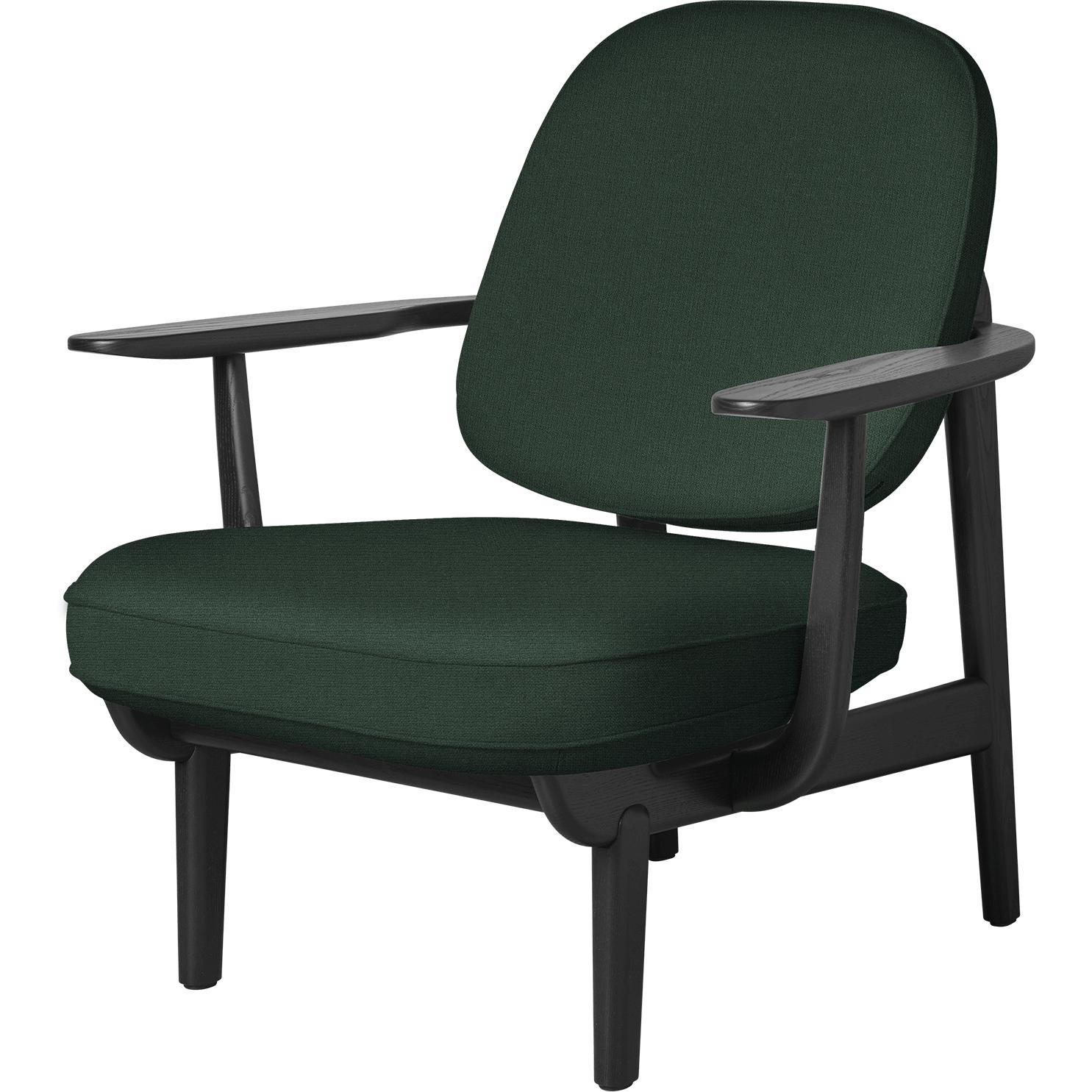[product_category]-Fritz Hansen Jh97 Fred Lounge Chair Black Colored Ash, Green-Fritz Hansen-JH97-christianshavn 1160-FRI-1