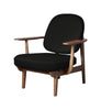  Jh97 Fred Lounge Chair Dark -Bainované dub černá
