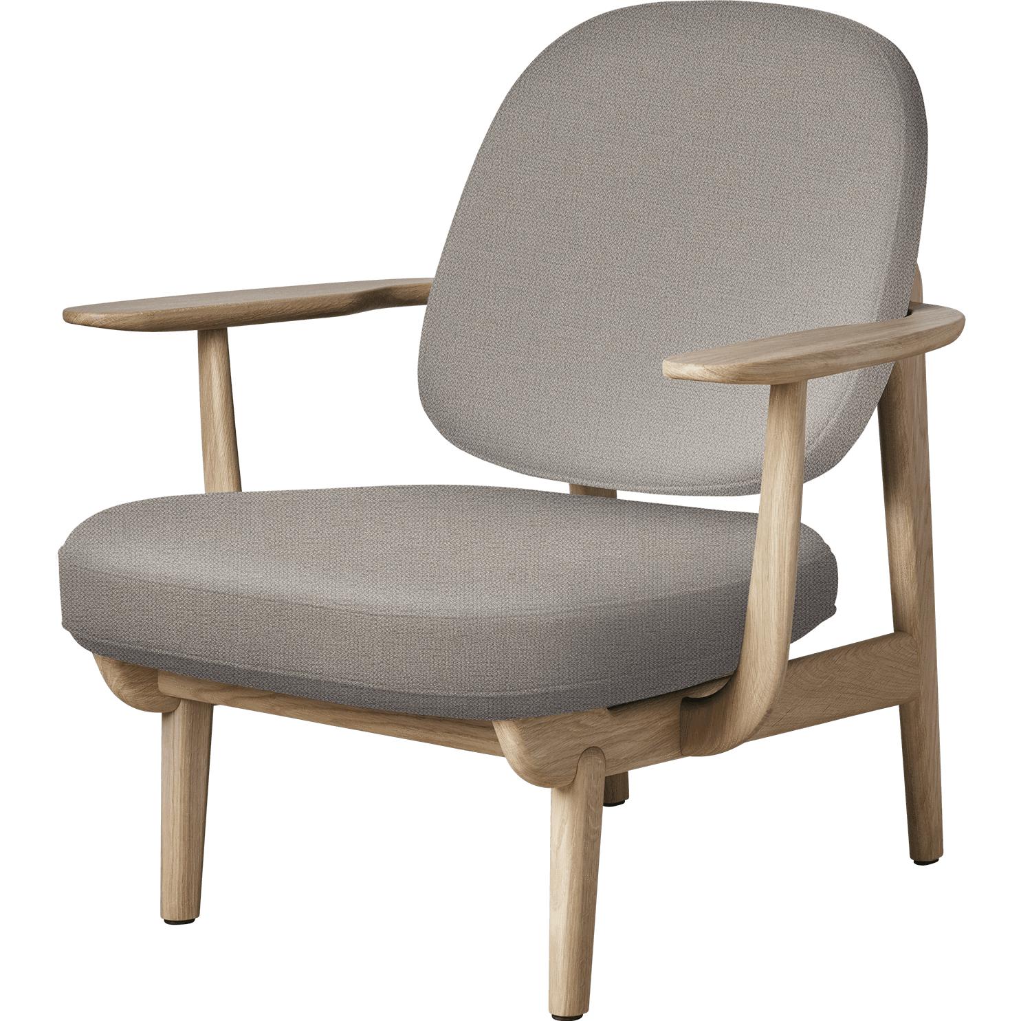 [product_category]-Fritz Hansen Jh97 Fred Lounge Chair Lacquered Oak, Light Beige-Fritz Hansen-JH97-lacqueredoak-CH1120-FRI-1