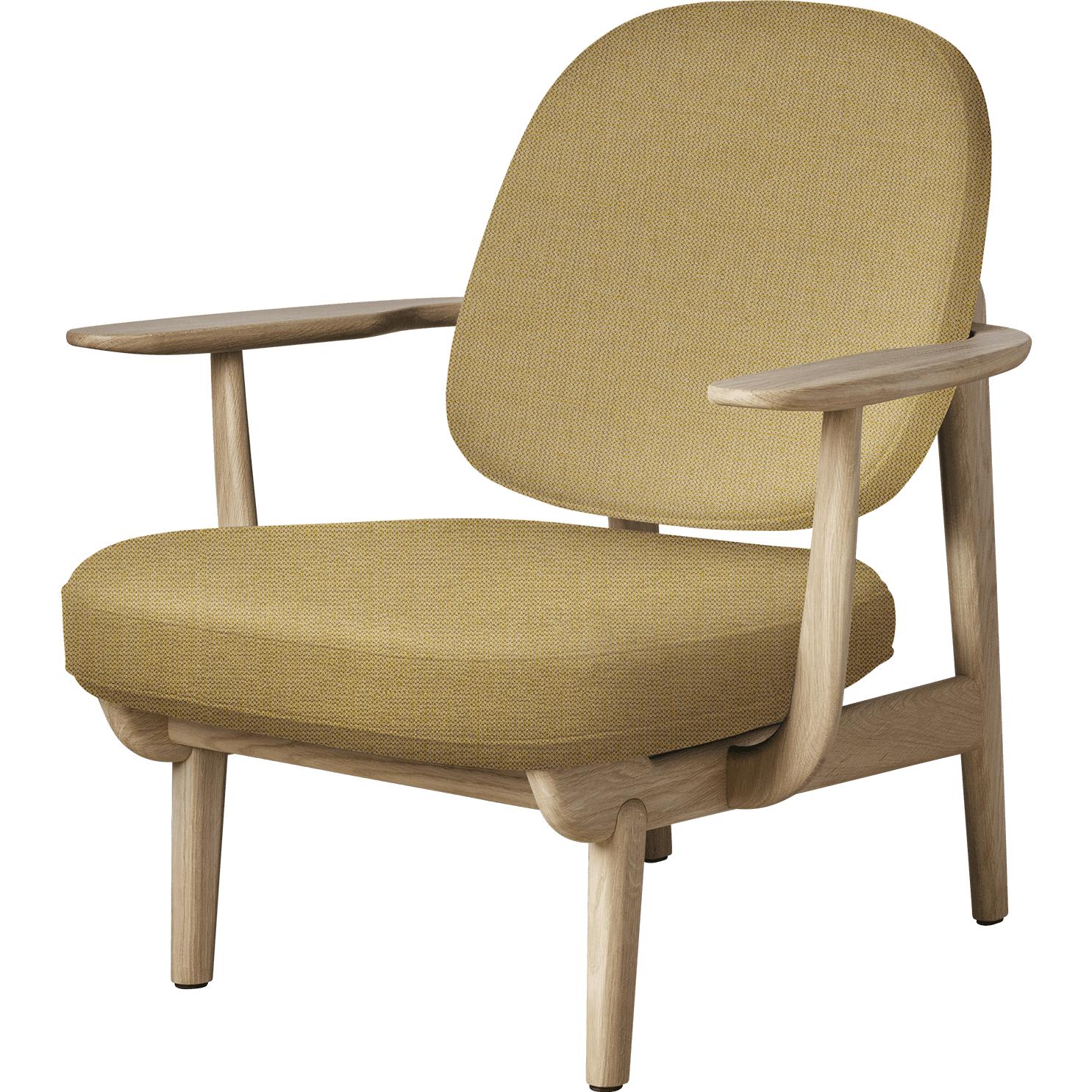 [product_category]-Fritz Hansen Jh97 Fred Lounge Chair Lacquered Oak, Yellow-Fritz Hansen-JH97-lacqueredoak-CH1100-FRI-1