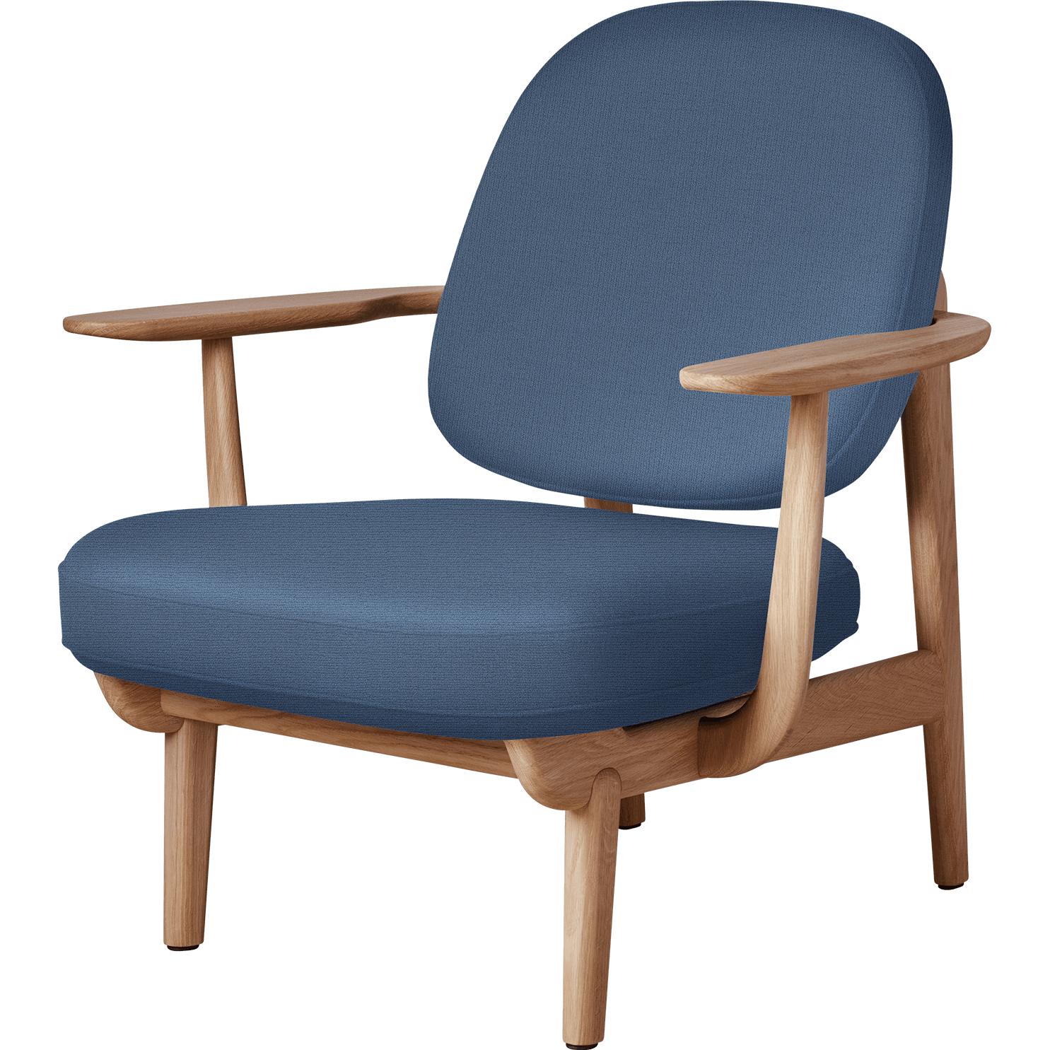[product_category]-Fritz Hansen Jh97 Fred Lounge Chair Oiled Oak, Red-Fritz Hansen-JH97-oiledoak-CH1140-FRI-1