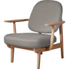  Jh97 Fred Lounge Chair Oillared Oak žlutý
