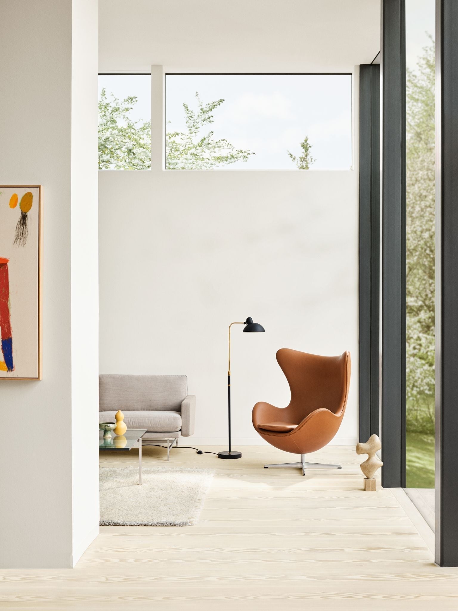 [product_category]-Fritz Hansen Kaiser Idell 6580 F Floor Lamp, Black Matt/Brass-Fritz Hansen-5702370000912-11721008-FRI-3