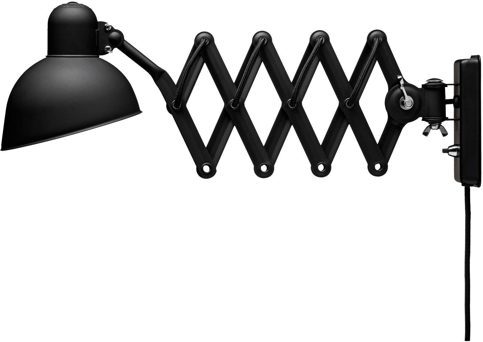 [product_category]-Fritz Hansen Kaiser Idell Wall Lamp, Matt Schwarz-Fritz Hansen-5702377025086-63702508-FRI-1