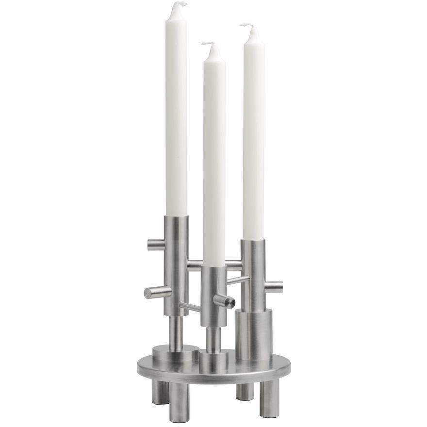 [product_category]-Fritz Hansen Light Touch Candle Holder Steel, ø16 Cm-Fritz Hansen-5704890400876-840087-FRI-1