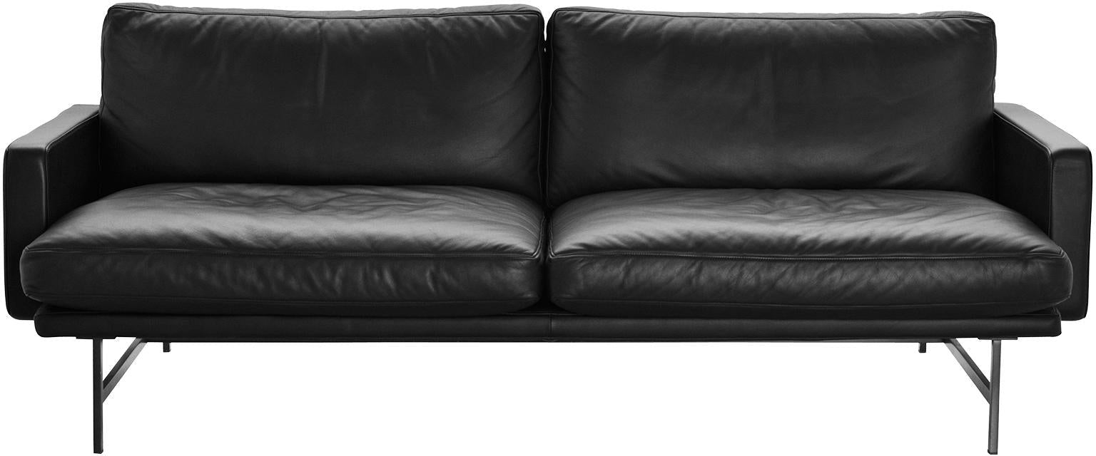 [product_category]-Fritz Hansen Lissoni Sofa Leather 2 Persons, Elegance Black-Fritz Hansen-PL112-elegance black-FRI-1