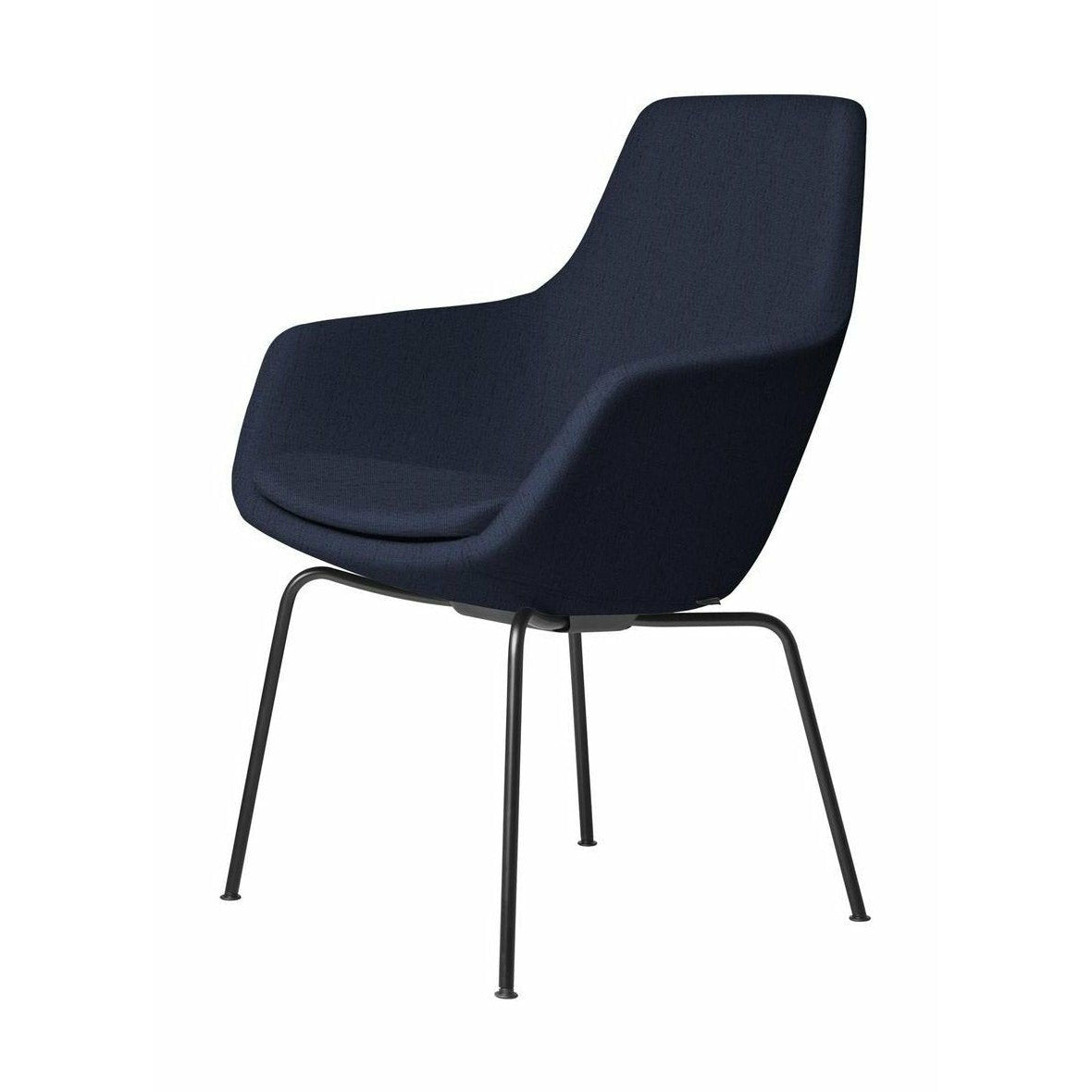[product_category]-Fritz Hansen Little Giraffe Armchair Black Base Fabric Christianshavn, Dark Blue-Fritz Hansen-3201-BLCK-CHRI-1155-FRI-1