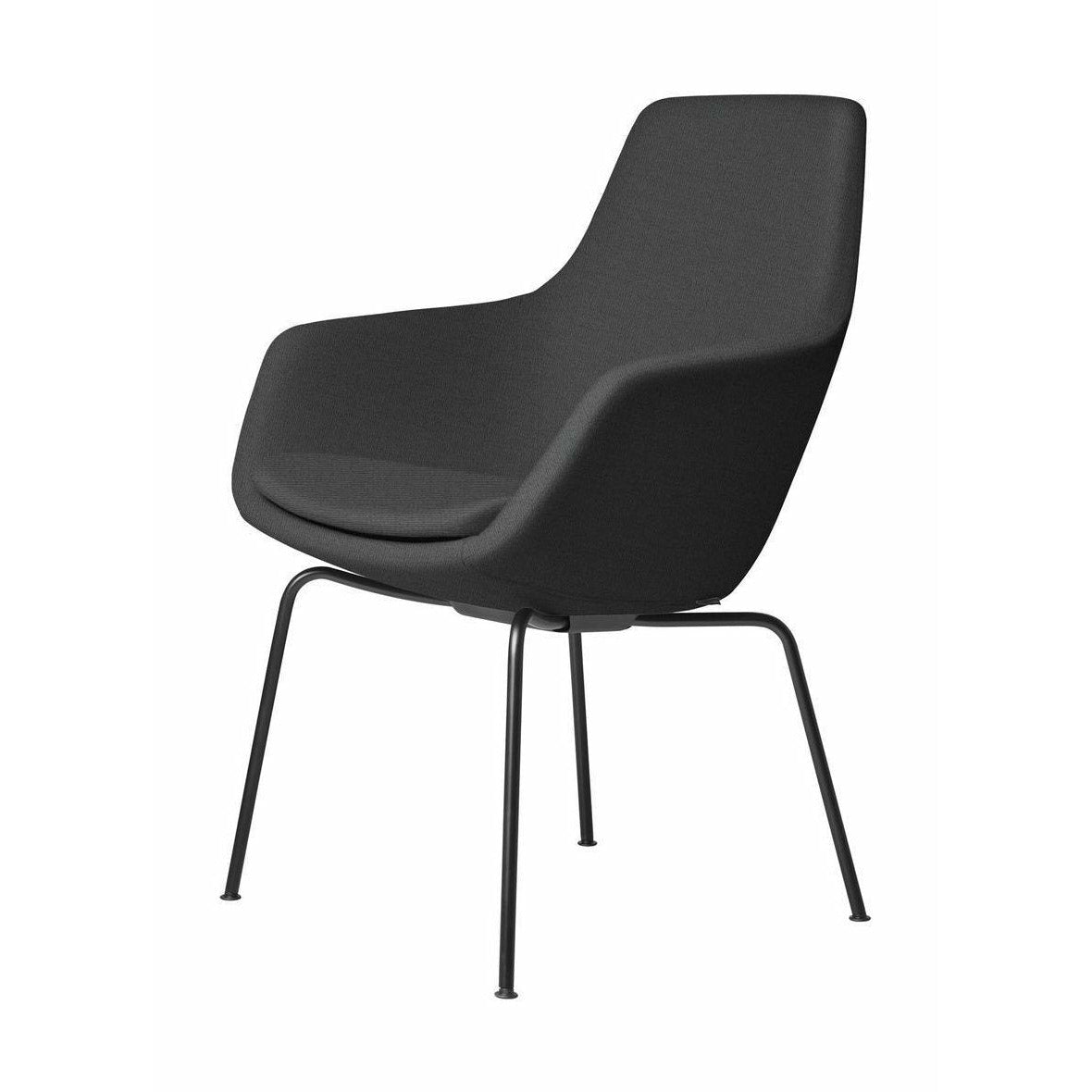 [product_category]-Fritz Hansen Little Giraffe Armchair Black Base Fabric Christianshavn, Grey Uni-Fritz Hansen-3201-BLCK-CHRI-1172-FRI-1