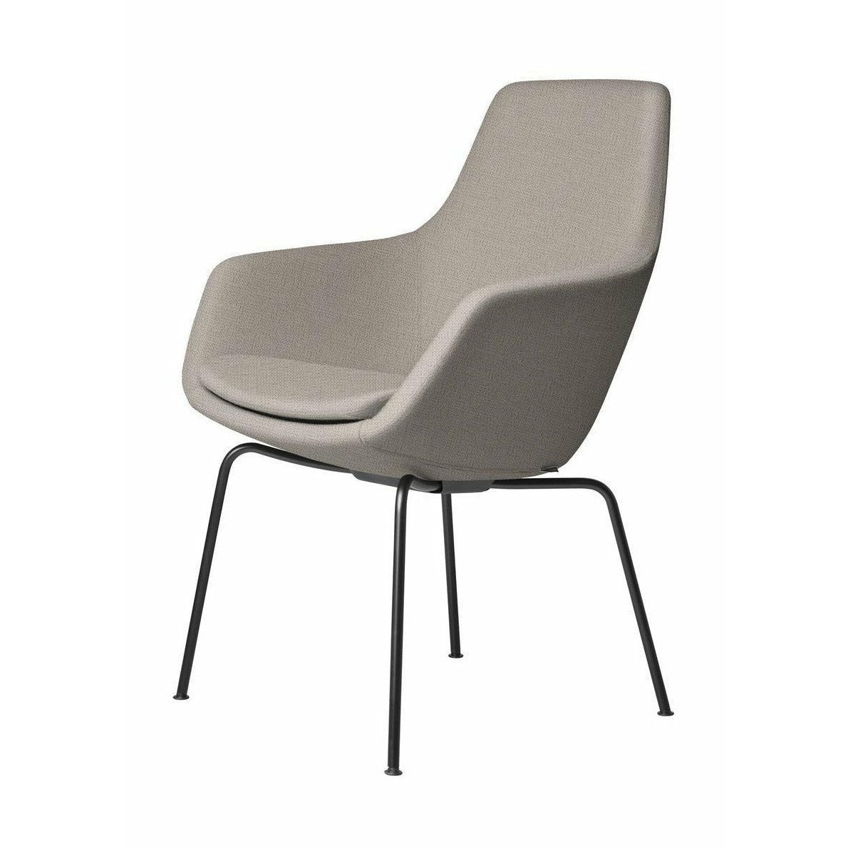 [product_category]-Fritz Hansen Little Giraffe Armchair Black Base Fabric Christianshavn, Light Beige-Fritz Hansen-3201-BLCK-CHRI-1120-FRI-1