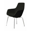 Fritz Hansen Little Giraffe™ Armchair Chrome Base Fabric Christianshavn, Black Uni