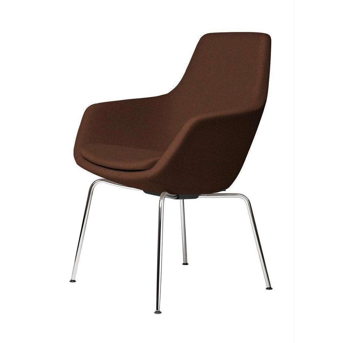 [product_category]-Fritz Hansen Little Giraffe Armchair Chrome Base Fabric Christianshavn, Dark Orange-Fritz Hansen-3201-CHRO-CHRI-1134-FRI-1
