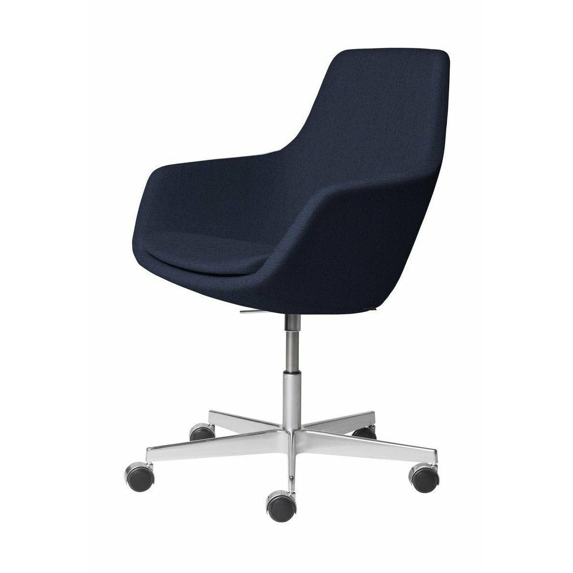 [product_category]-Fritz Hansen Little Giraffe Swivel Chair Fabric Christianshavn, Dark Blue-Fritz Hansen-3211-ALU-CHRI-1155-FRI-1