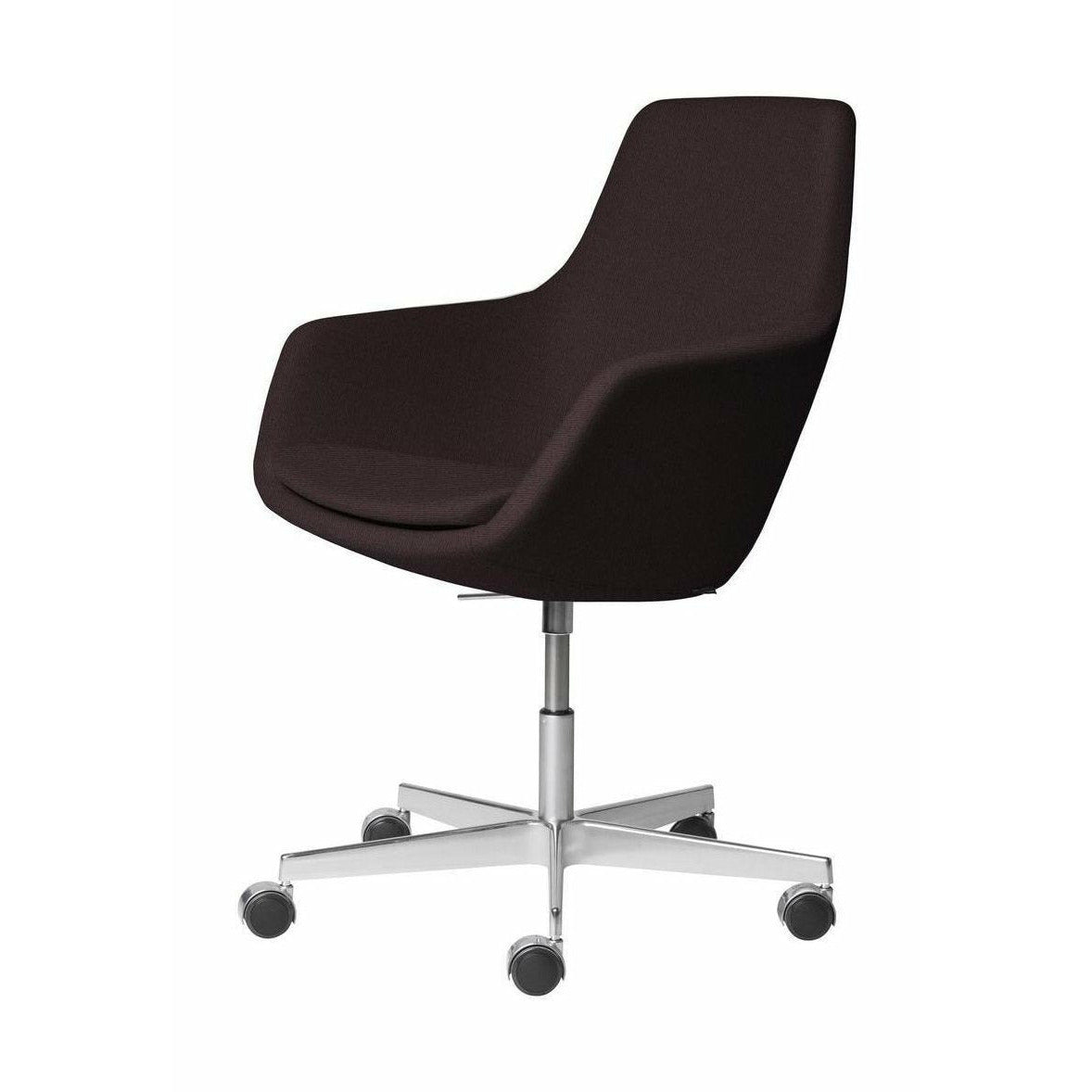 [product_category]-Fritz Hansen Little Giraffe Swivel Chair Fabric Christianshavn, Dark Red Uni-Fritz Hansen-3211-ALU-CHRI-1142-FRI-1