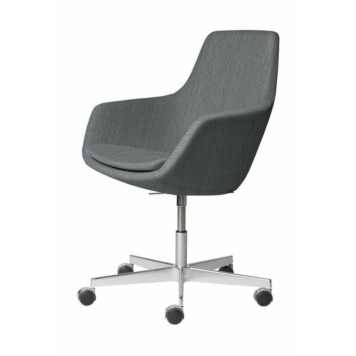 [product_category]-Fritz Hansen Little Giraffe Swivel Chair Fabric Christianshavn, Light Grey-Fritz Hansen-3211-ALU-CHRI-1171-FRI-1