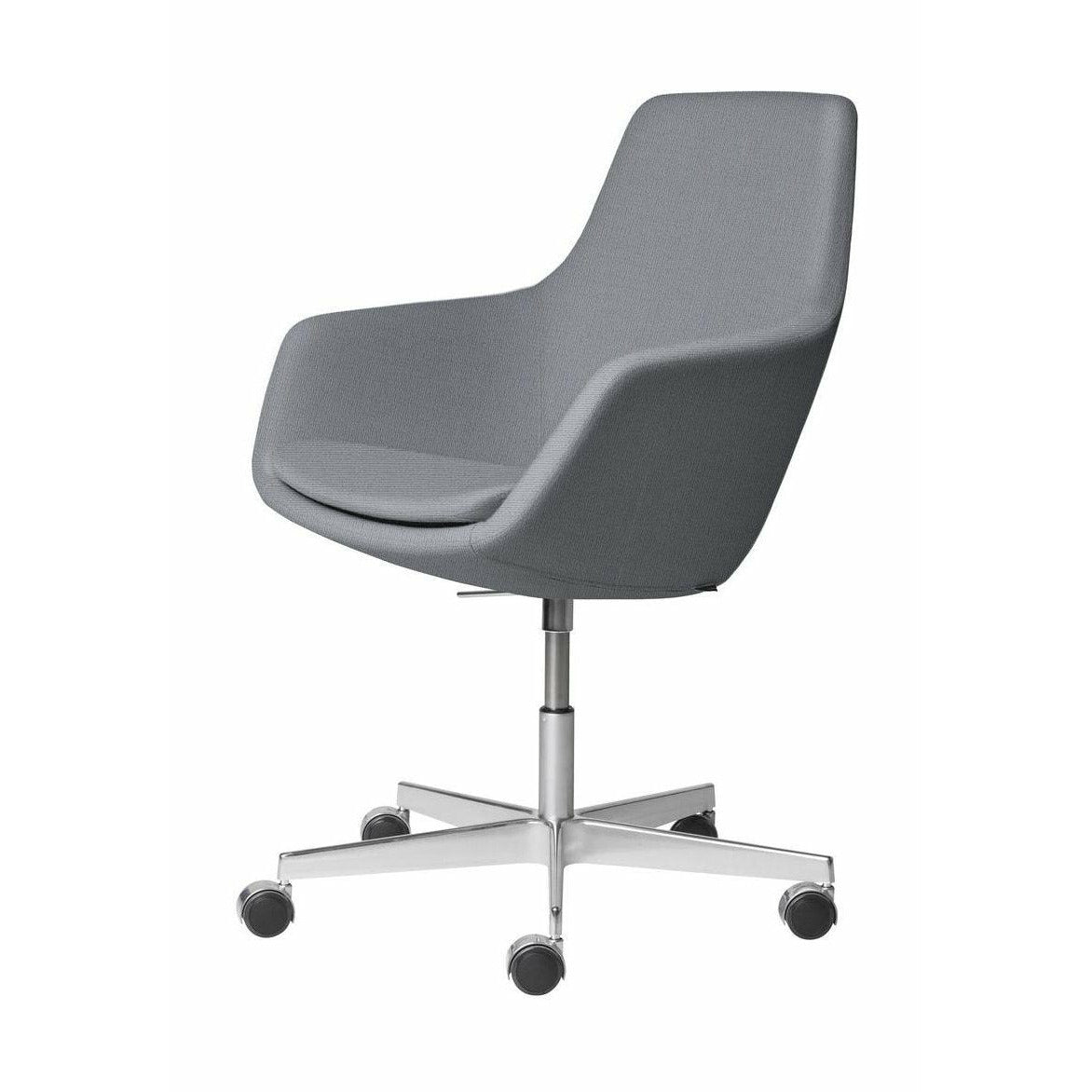 [product_category]-Fritz Hansen Little Giraffe Swivel Chair Fabric Christianshavn, Light Grey Uni-Fritz Hansen-3211-ALU-CHRI-1170-FRI-1