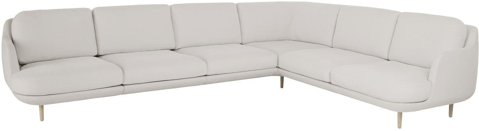 [product_category]-Fritz Hansen Lune Corner Sofa 6 Persons, Linara Grey Mist-Fritz Hansen-JH610-2494/340-FRI-1
