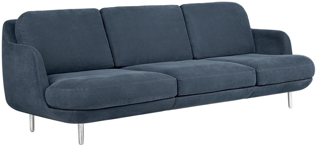 [product_category]-Fritz Hansen Lune Sofa Fabric 3 Persons, Linara Blueberry-Fritz Hansen-JH300-2494/198-FRI-1