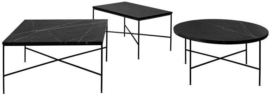 [product_category]-Fritz Hansen Mc300 Planner Round Coffee Table ø80 Cm, Black-Fritz Hansen-MC300-coal-FRI-1