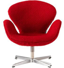 [product_category]-Fritz Hansen Miniature Chair Swan, Red-Fritz Hansen-5704890400616-840061-FRI-1
