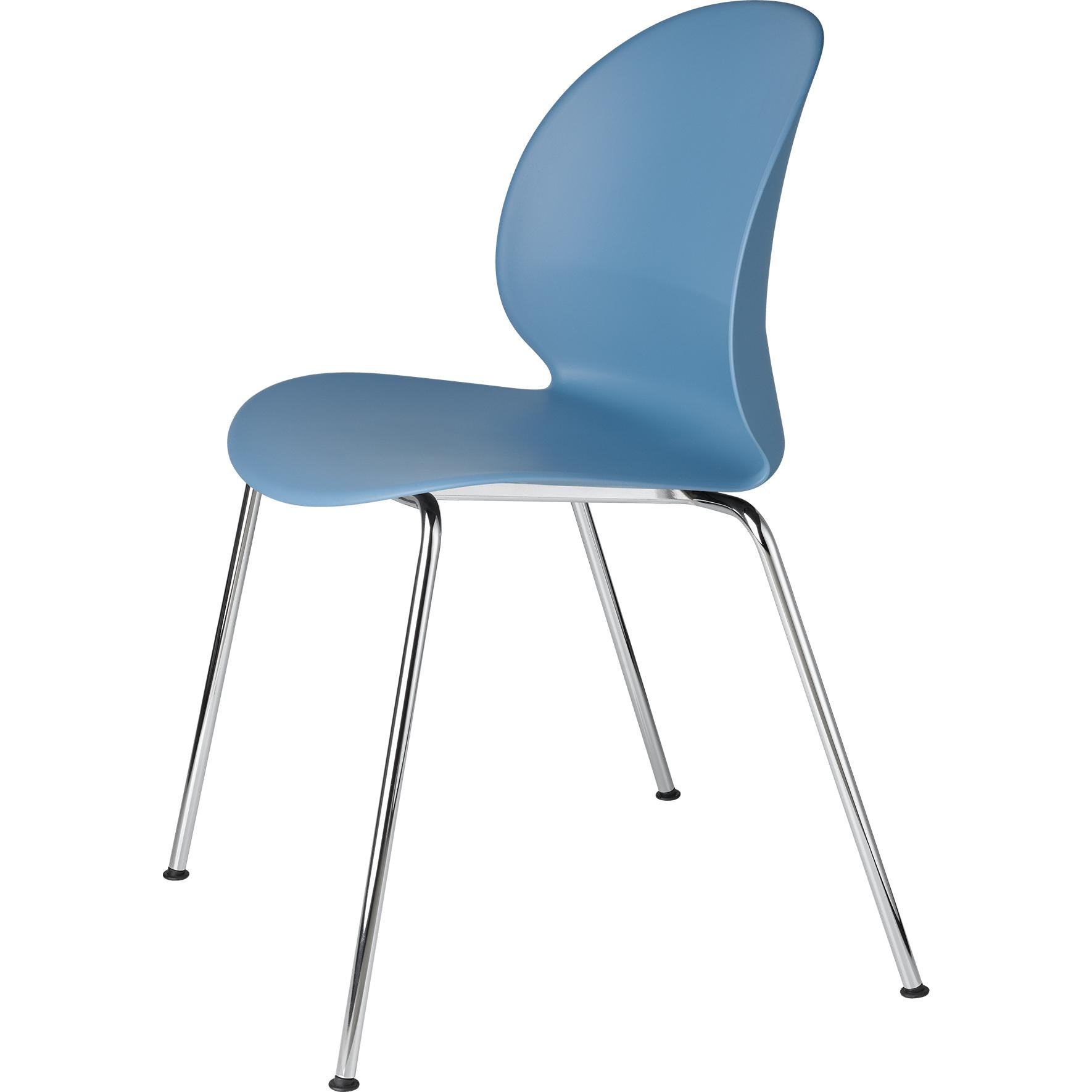 [product_category]-Fritz Hansen N02 Recycle Chair Chromed Steel 4 Legged, Light Blue-Fritz Hansen-N02-10-lightblue-FRI-1