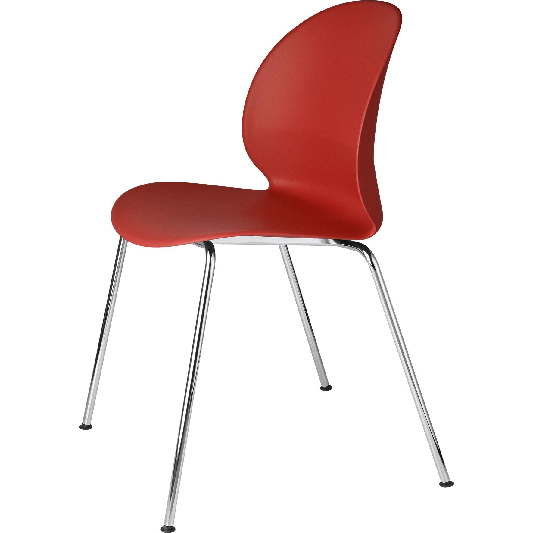 [product_category]-Fritz Hansen N02 Recycle Chair Chromed Steel 4 Legged, Red-Fritz Hansen-N02-10-red-FRI-1