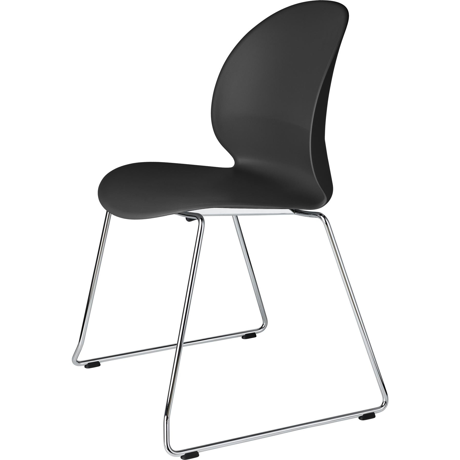 [product_category]-Fritz Hansen N02 Recycle Chair Chromed Steel, Black-Fritz Hansen-N02-20-black-FRI-1
