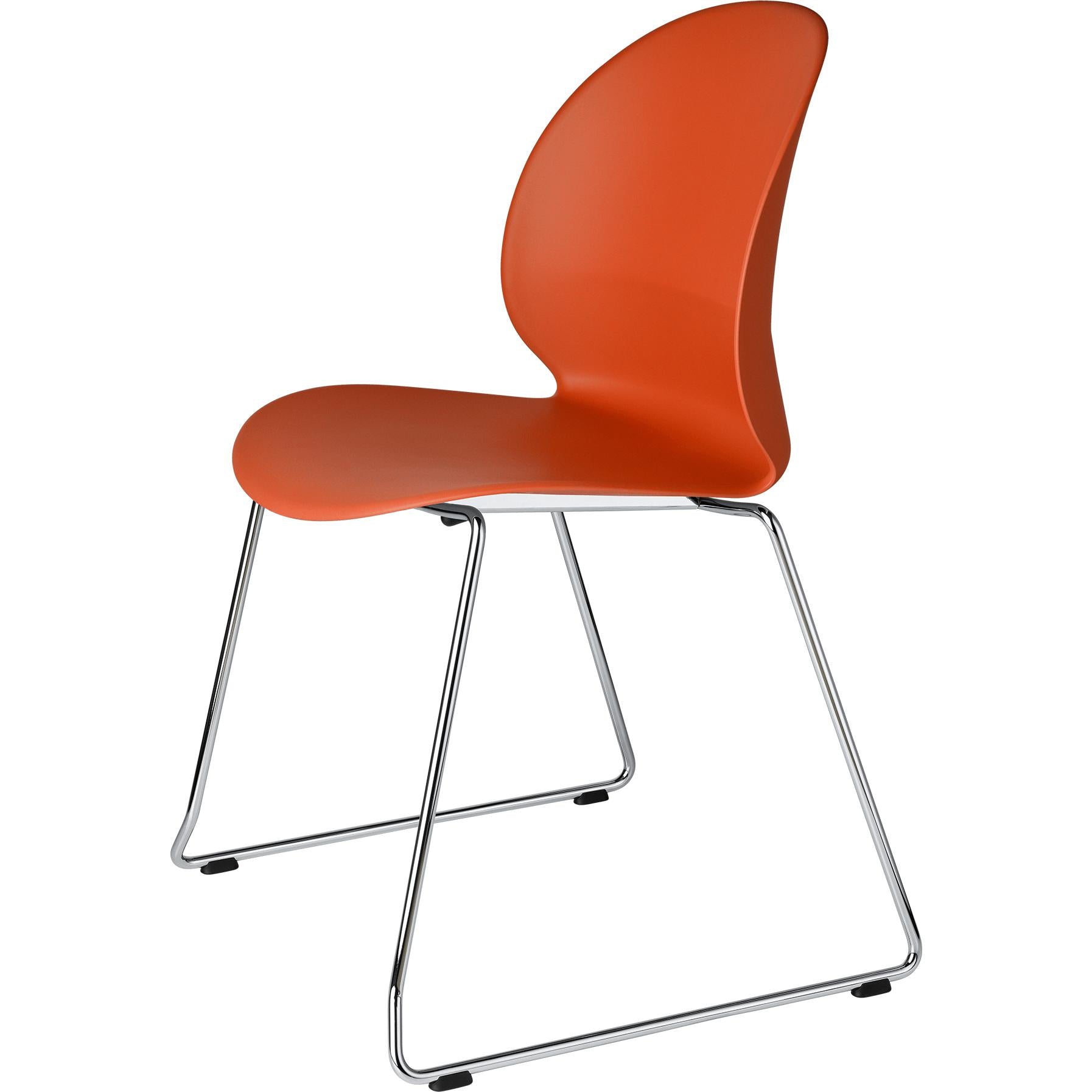 [product_category]-Fritz Hansen N02 Recycle Chair Chromed Steel, Orange-Fritz Hansen-N02-20-orange-FRI-1
