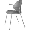 Fritz Hansen N02™ Recycle Chair With Armrest Monochrome 4 L Egg™Ed, Grey