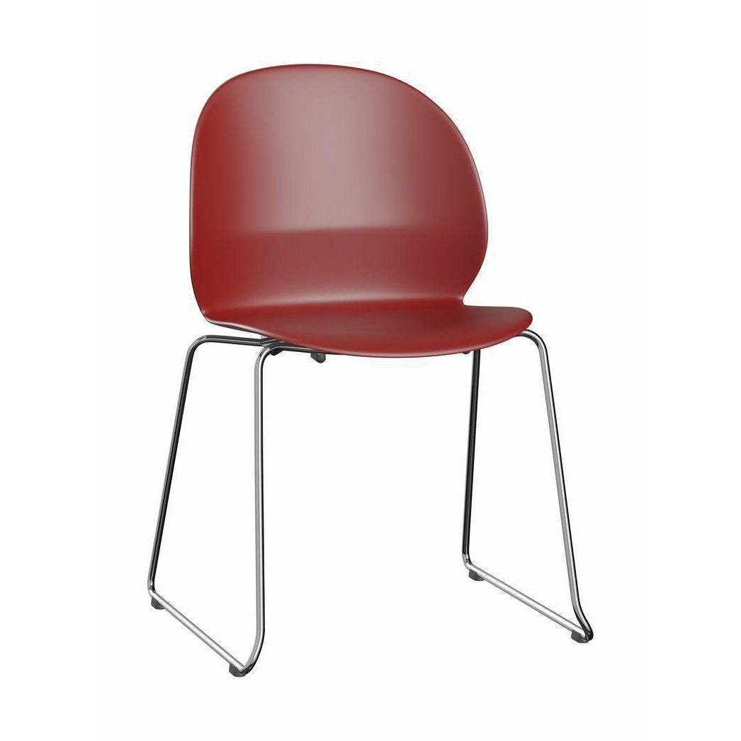 [product_category]-Fritz Hansen N02 Recycle Chair With Welded Connection Unit, Dark Red/Chrome-Fritz Hansen-N02-21-Dark-Red-Chrome-FRI-1