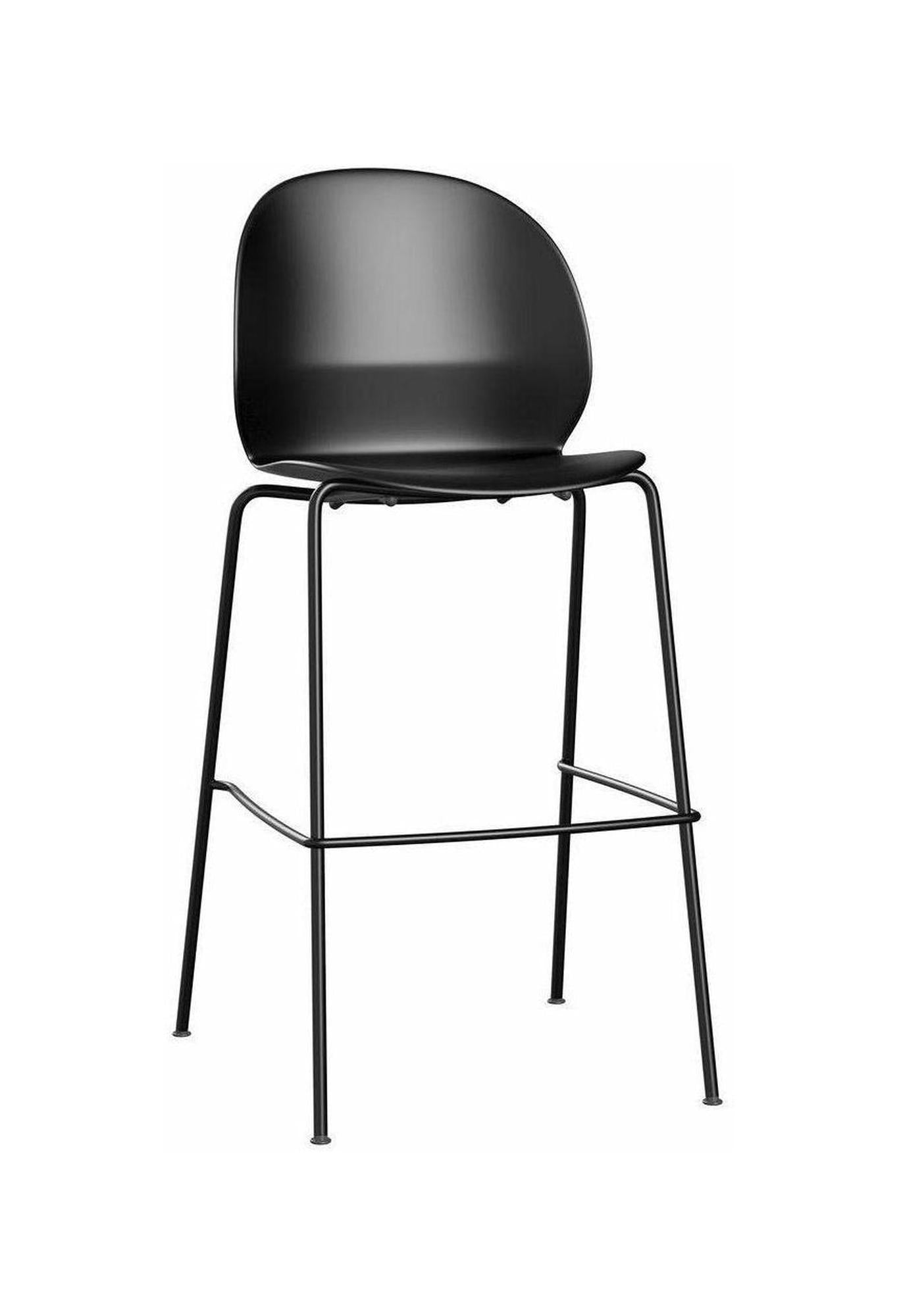 [product_category]-Fritz Hansen N02 Recycle High Bar Stool, Black/Black-Fritz Hansen-N02-50-Black-Black-FRI-1
