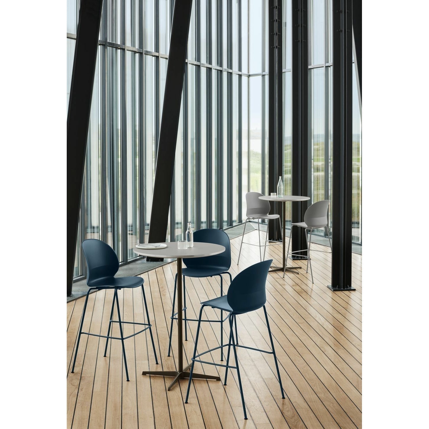 [product_category]-Fritz Hansen N02 Recycle Low Bar Stool, Black/Black-Fritz Hansen-N02-40-Black-Black-FRI-6