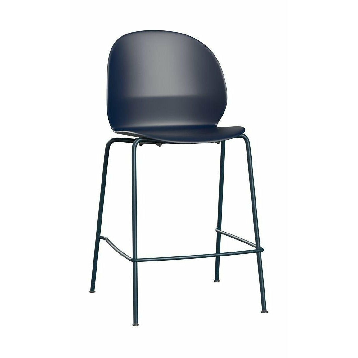 [product_category]-Fritz Hansen N02 Recycle Low Bar Stool, Dark Blue/Dark Blue-Fritz Hansen-N02-40-Dark-Blue-Dark-Blue-FRI-1