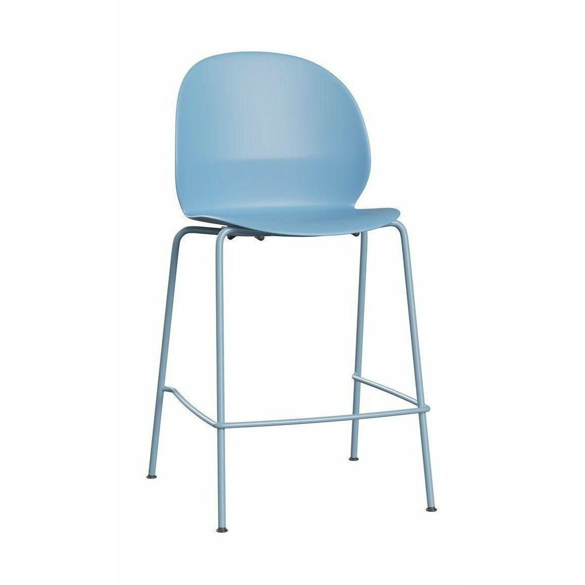 [product_category]-Fritz Hansen N02 Recycle Low Bar Stool, Light Blue/Light Blue-Fritz Hansen-N02-40-Light-Blue-Light-Blue-FRI-1