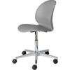 Fritz Hansen N02 Recycle Swivel stoel gepolijst aluminium, grijs