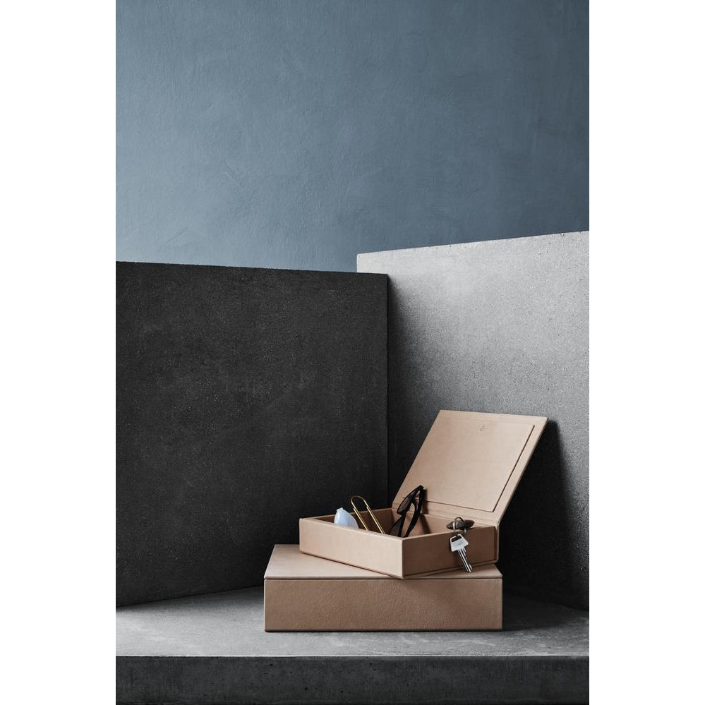 [product_category]-Fritz Hansen Objects August Sandgren Leather Box, 26cm-Fritz Hansen-5704890402511-840251-FRI-2