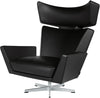  Oksen Lounge Chair Hliník klasická černá
