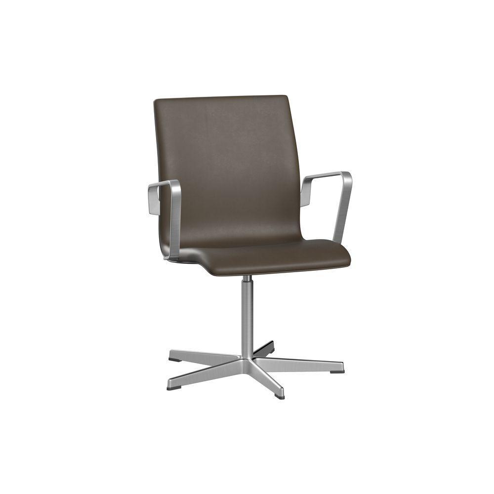 [product_category]-Fritz Hansen Oxford 3271 T Armchair Five Arm Base Satin Brushed Aluminum/Essential, Stone-Fritz Hansen-3271T-STSTON-SPAL-FRI-1