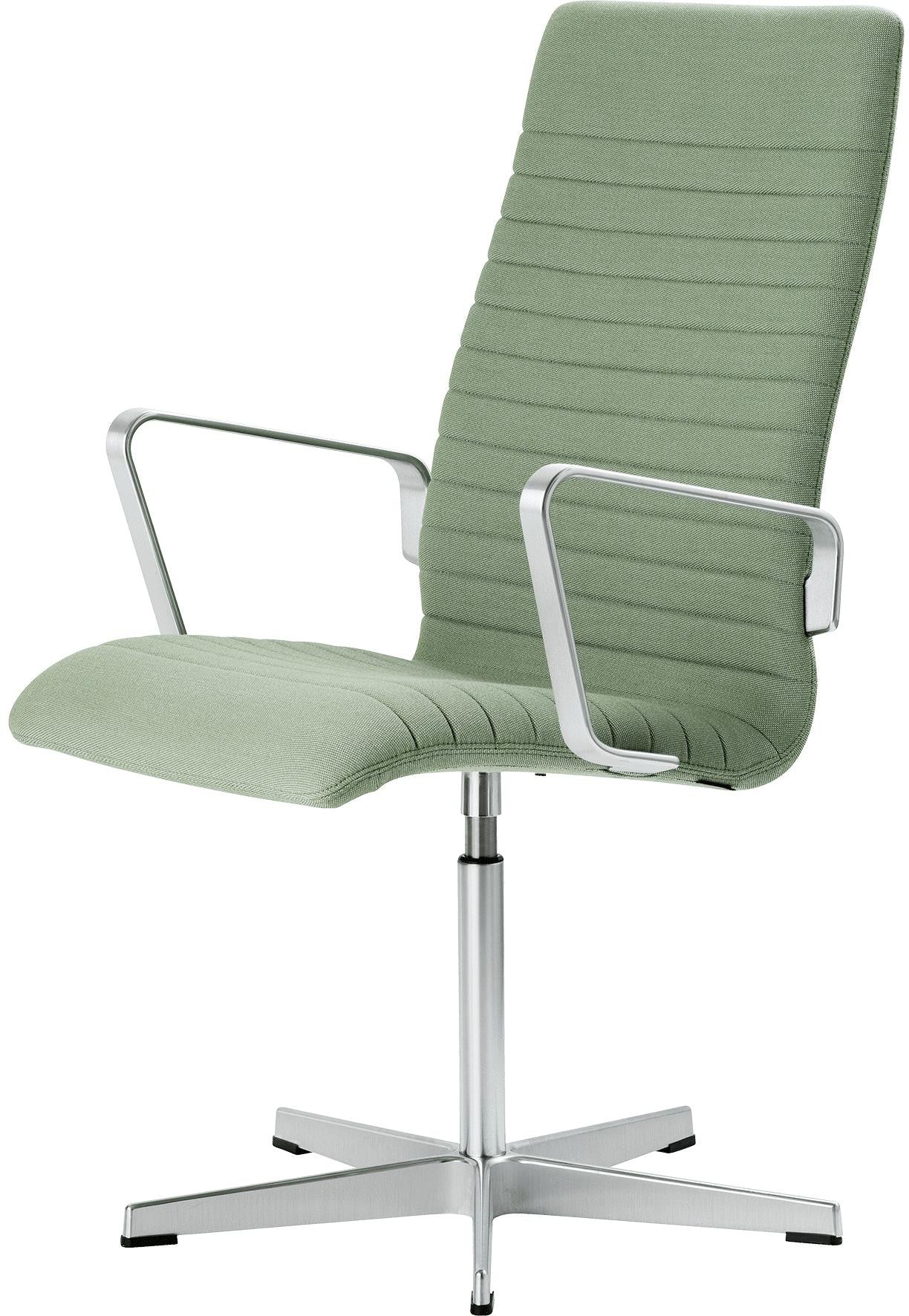 [product_category]-Fritz Hansen Oxford Premium Armchair Fabric Middle Backrest, Rime Green-Fritz Hansen-3273P-921-FRI-1