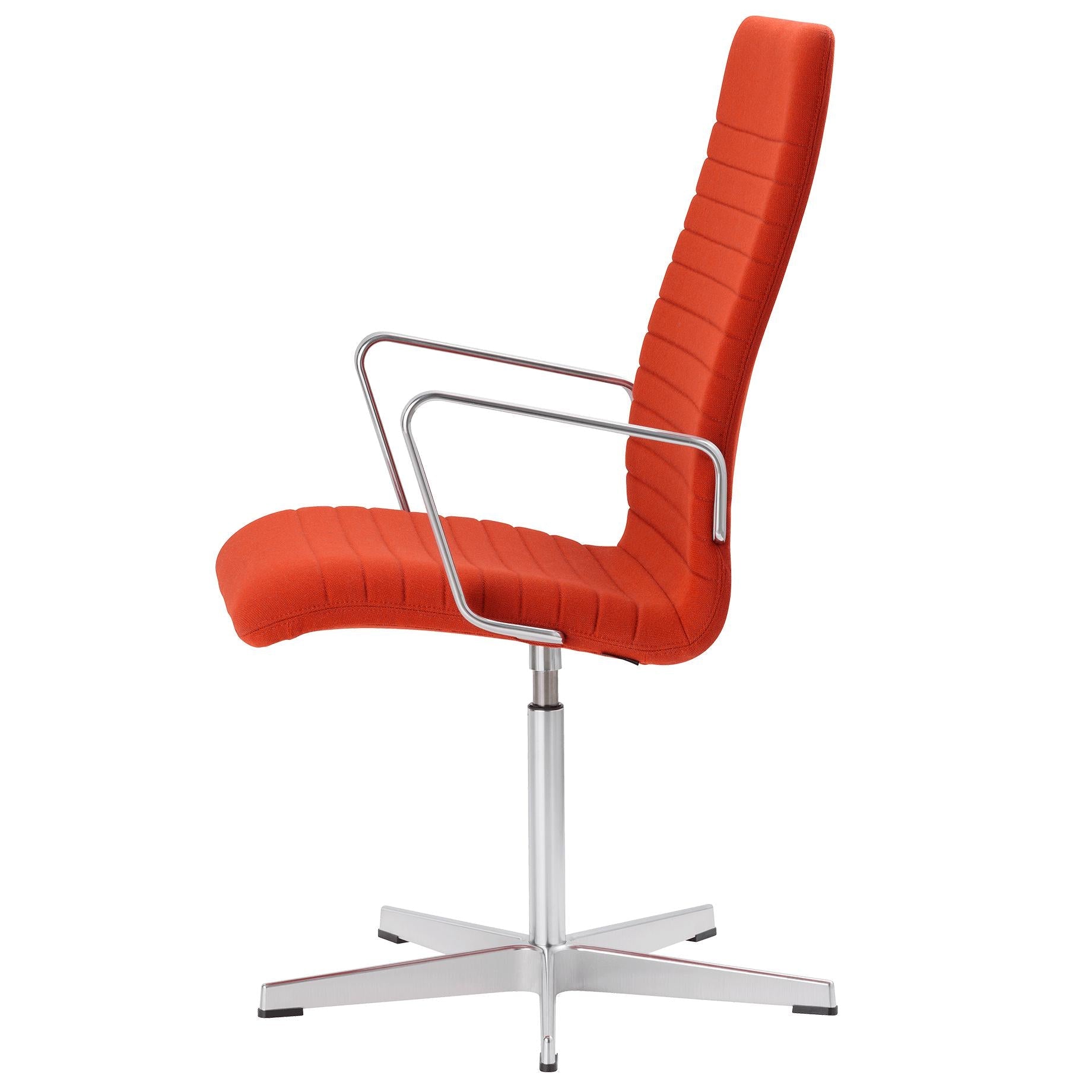 [product_category]-Fritz Hansen Oxford Premium Armchair Fabric Middle Backrest, Rime Red-Fritz Hansen-3273P-551-FRI-1