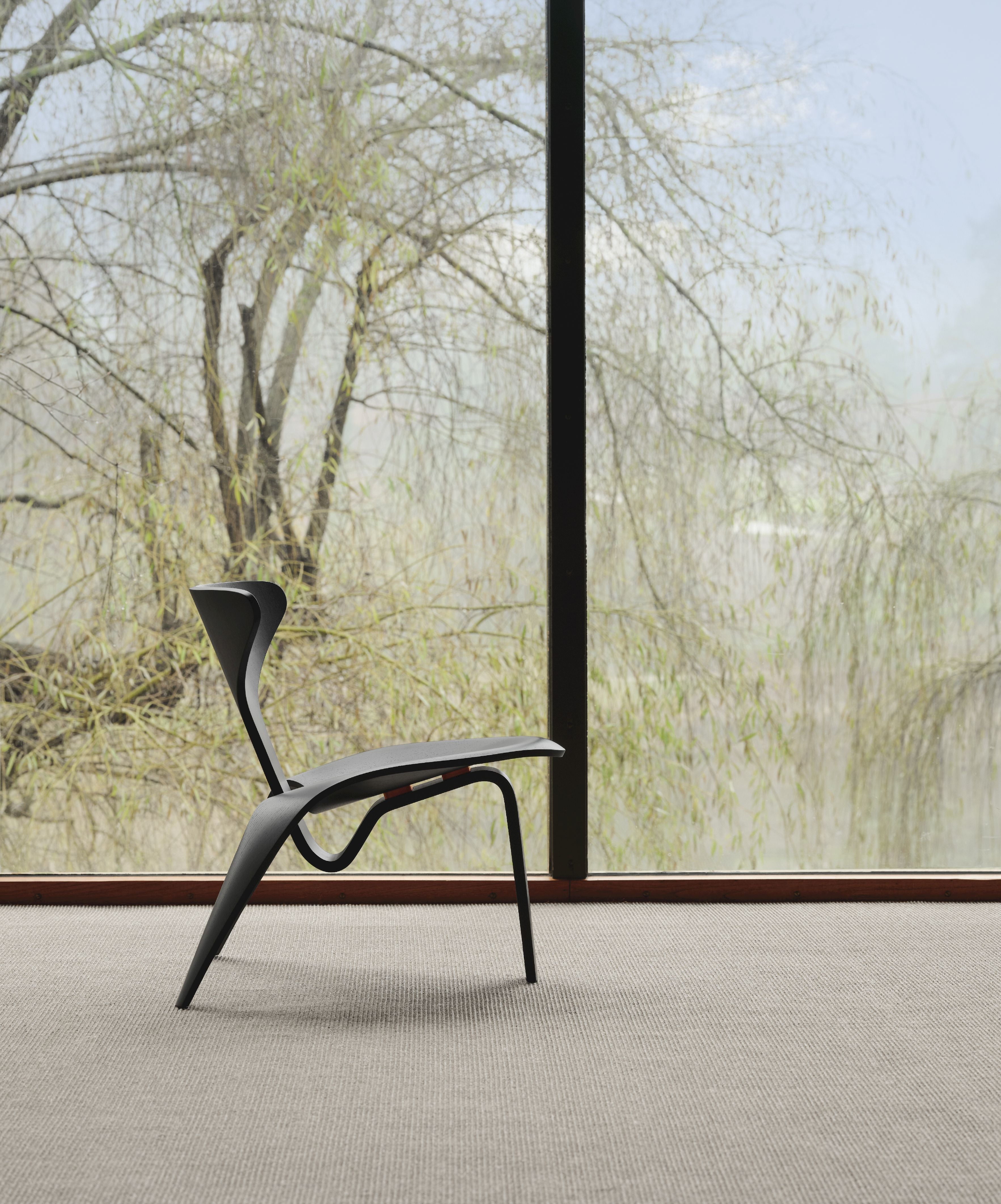 [product_category]-Fritz Hansen Pk0 A Lounge Chair, Black-Fritz Hansen-PK0-A-BlackAsh-FRI-10