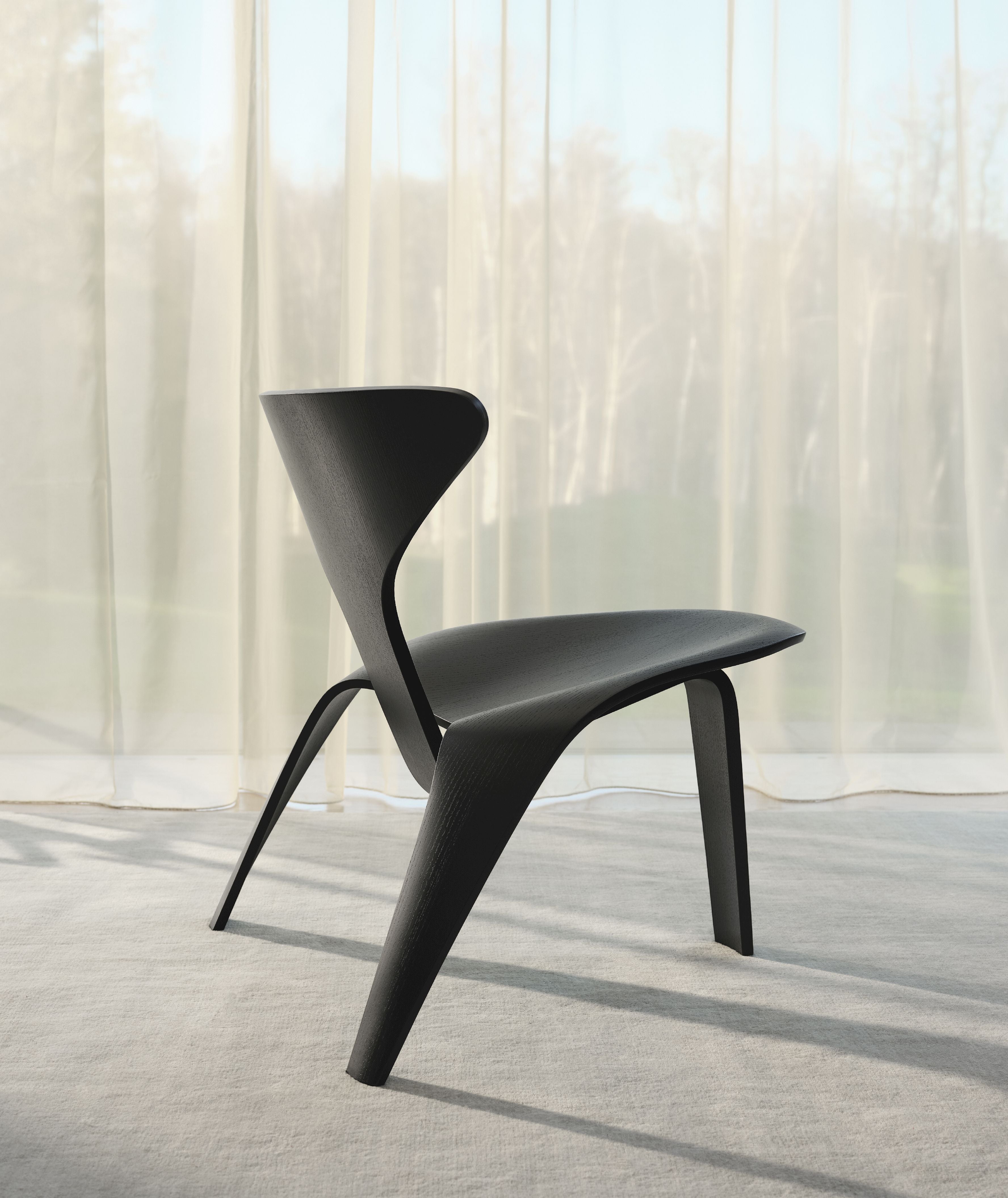 [product_category]-Fritz Hansen Pk0 A Lounge Chair, Black-Fritz Hansen-PK0-A-BlackAsh-FRI-4